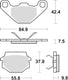 Trw remblokken mcb 667 brake pads sinter mcb 667 si