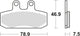 Trw remblokken mcb 673 brake pads organ. mcb 673