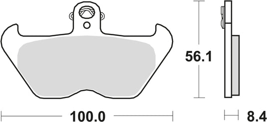 Trw remblokken mcb 680 brake pads organ. mcb 680