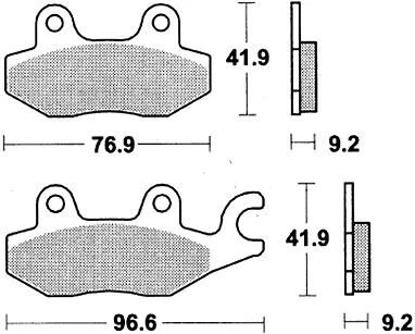 Trw bremsbelag mcb 663 brake pads organ. mcb 663
