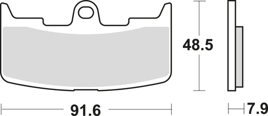 Trw remblokken mcb 747 brake pads sinter mcb 747 sv