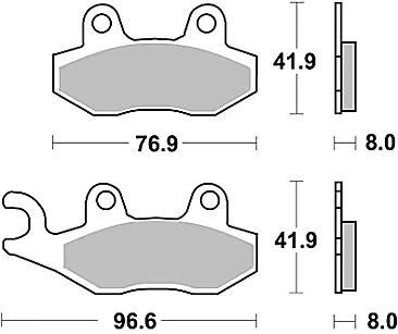 Trw bremsbelag mcb 582 brake pads sinter mcb 582 sv