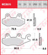 Trw remblokken mcb 615 brake pads sinter mcb 615 sv