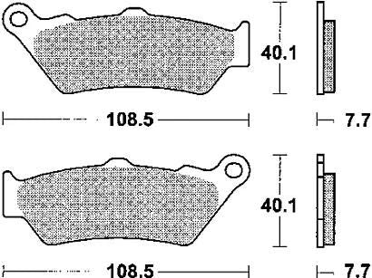 Trw bremsbelag mcb 671 brake pads sinter mcb 671 sh