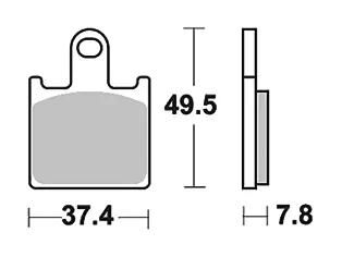 Trw bremsbelag mcb 789 brake pads sinter mcb 789 sv