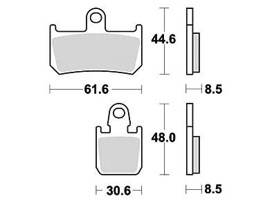 Trw bremsbelag mcb 795 brake pads sinter mcb 795 sv