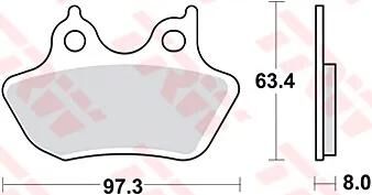 Trw bremsbelag mcb 778 brake pads sinter mcb 778 sh