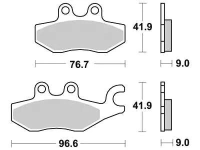 Trw bremsbelag mcb 771 brake pads organ. mcb 771