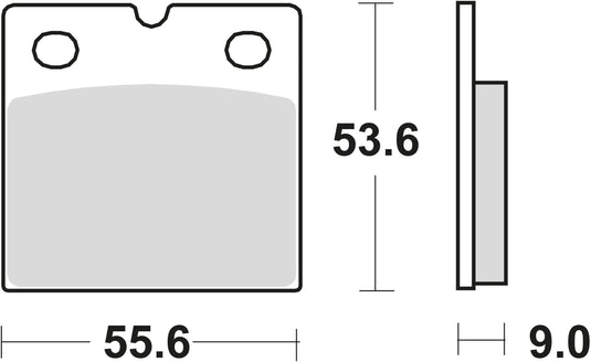 Trw remblokken mcb 19 brake pads sinter mcb 19 rq