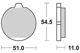 Trw bremsbelag mcb 505 brake pads organ. mcb 505