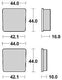 Trw remblokken mcb 506 brake pads organ. mcb 506