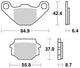 Trw remblokken mcb 517 brake pads organ. mcb 517