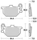 Trw remblokken mcb 520 brake pads organ. mcb 520
