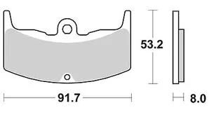 Trw remblokken mcb 526 brake pads organ. mcb 526
