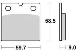 Trw bremsbelag mcb 533 brake pads organ. mcb 533