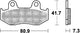 Trw remblokken mcb 534 brake pads sinter mcb 534 si