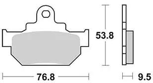 Trw bremsbelag mcb 551 brake pads organ. mcb 551