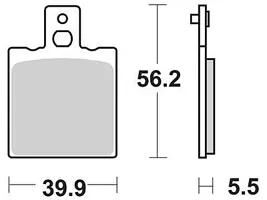 Trw bremsbelag mcb 553 brake pads organ. mcb 553