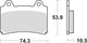 Trw remblokken mcb 559 brake pads sinter mcb 559 sv