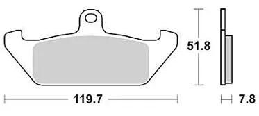 Trw remblokken mcb 563 brake pads organ. mcb 563