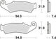 Trw remblokken mcb 574 brake pads sinter mcb 574 si