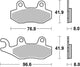 Trw remblokken mcb 582 brake pads sinter mcb 582 sh