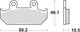 Trw remblokken mcb 624 brake pads sinter mcb 624 sv
