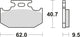 Trw remblokken mcb 625 brake pads sinter mcb 625 rsi