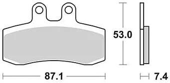 Trw bremsbelag mcb 652 brake pads organ. mcb 652