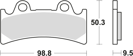 Trw bremsbelag mcb 656 brake pads organ. mcb 656