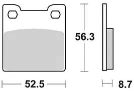 Trw bremsbelag mcb 678 brake pads organ. mcb 678