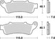 Trw remblokken mcb 692 brake pads sinter mcb 692 sv