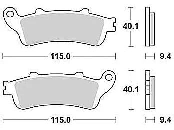 Trw bremsbelag mcb 693 brake pads sinter mcb 693 sh