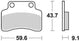 Trw remblokken mcb 694 brake pads organ. mcb 694