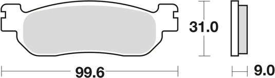 Trw bremsbelag mcb 699 brake pads sinter mcb 699 sh