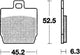 Trw remblokken mcb 701 brake pads sinter mcb 701 sr