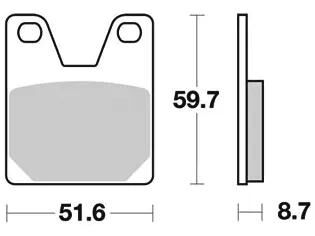 Trw bremsbelag mcb 702 brake pads sinter mcb 702 sh