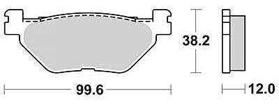 Trw bremsbelag mcb 722 brake pads organ. mcb 722