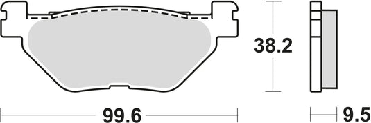 Trw bremsbelag mcb 731 brake pads sinter mcb 731 sh