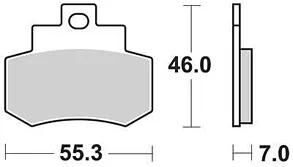 Trw bremsbelag mcb 733 brake pads organ. mcb 733