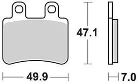 Trw bremsbelag mcb 735 brake pads organ. mcb 735
