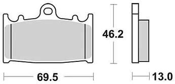 Trw bremsbelag mcb 741 brake pads organ. mcb 741