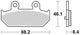 Trw remblokken mcb 751 brake pads organ. mcb 751