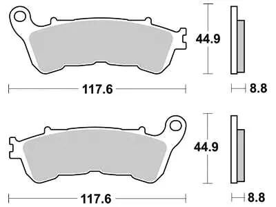 Trw bremsbelag mcb 776 brake pads sinter mcb 776 sv
