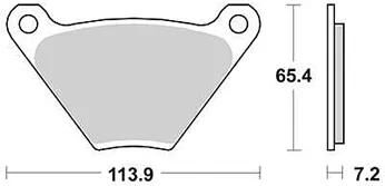 Trw bremsbelag mcb 97 brake pads organ. mcb 97