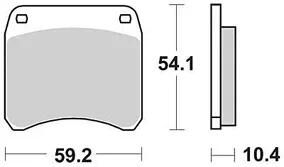 Trw bremsbelag mcb 99 brake pads organ. mcb 99