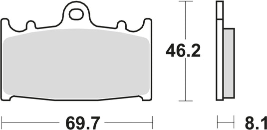 Trw bremsbelag mcb 602 brake pads sinter mcb 602 trq
