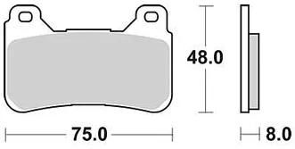 Trw bremsbelag mcb 755 brake pads sinter mcb 755 trq