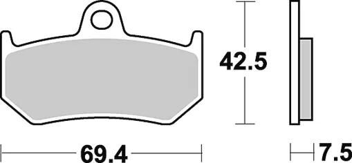 Trw bremsbelag mcb 797 brake pads sinter mcb 797 sh