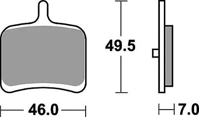 Trw bremsbelag mcb 811 brake pads sinter mcb 811 sh